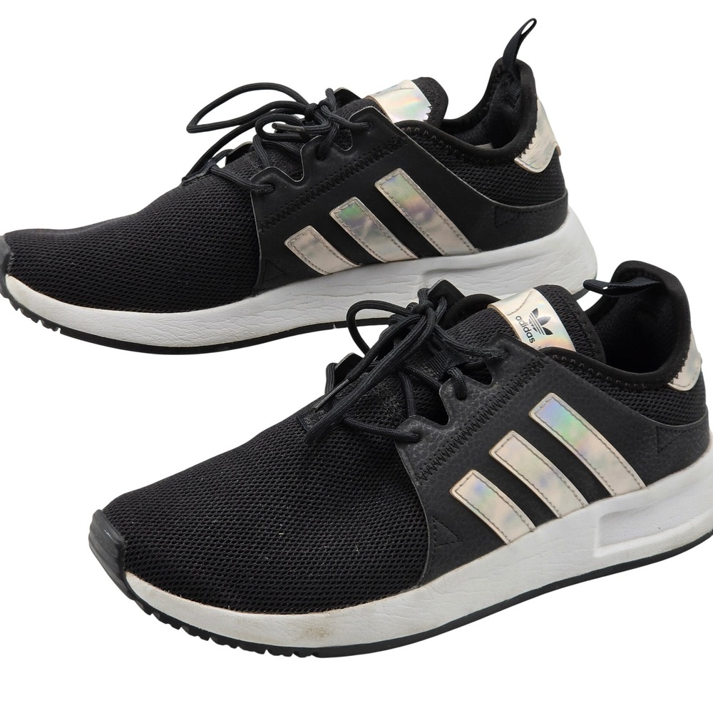 Adidas Originals XPLR Shoes Sneakers Mens 6 US Black Iridescent Holographic